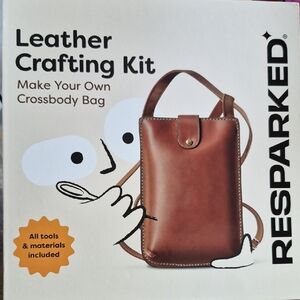 Resparked Leather DIY Crossbody Bag - Brown